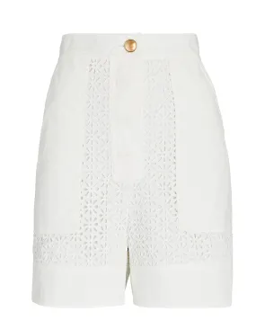 3.1 Phillip Lim Broderie Anglaise Utility Shorts