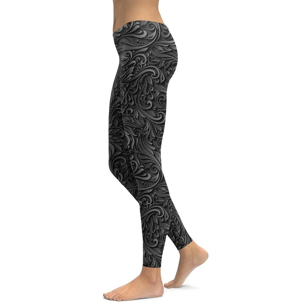 3D Art Deco Leggings