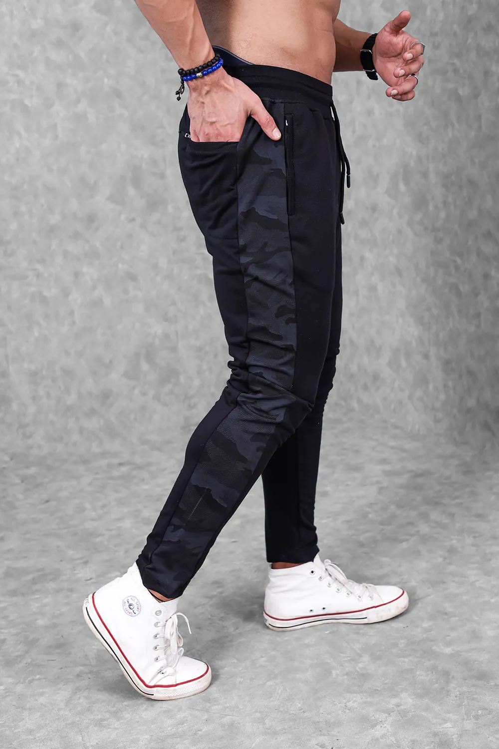 Active Camo Jogger- Black