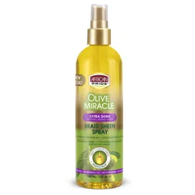 African Pride Olive Miracle Extra Shine Braid Sheen Spray 355 ml