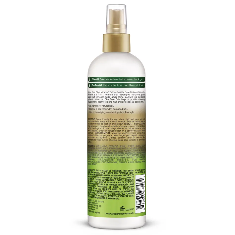 African Pride Olive Miracle Moisture Restore Curl Refresher 355 ml