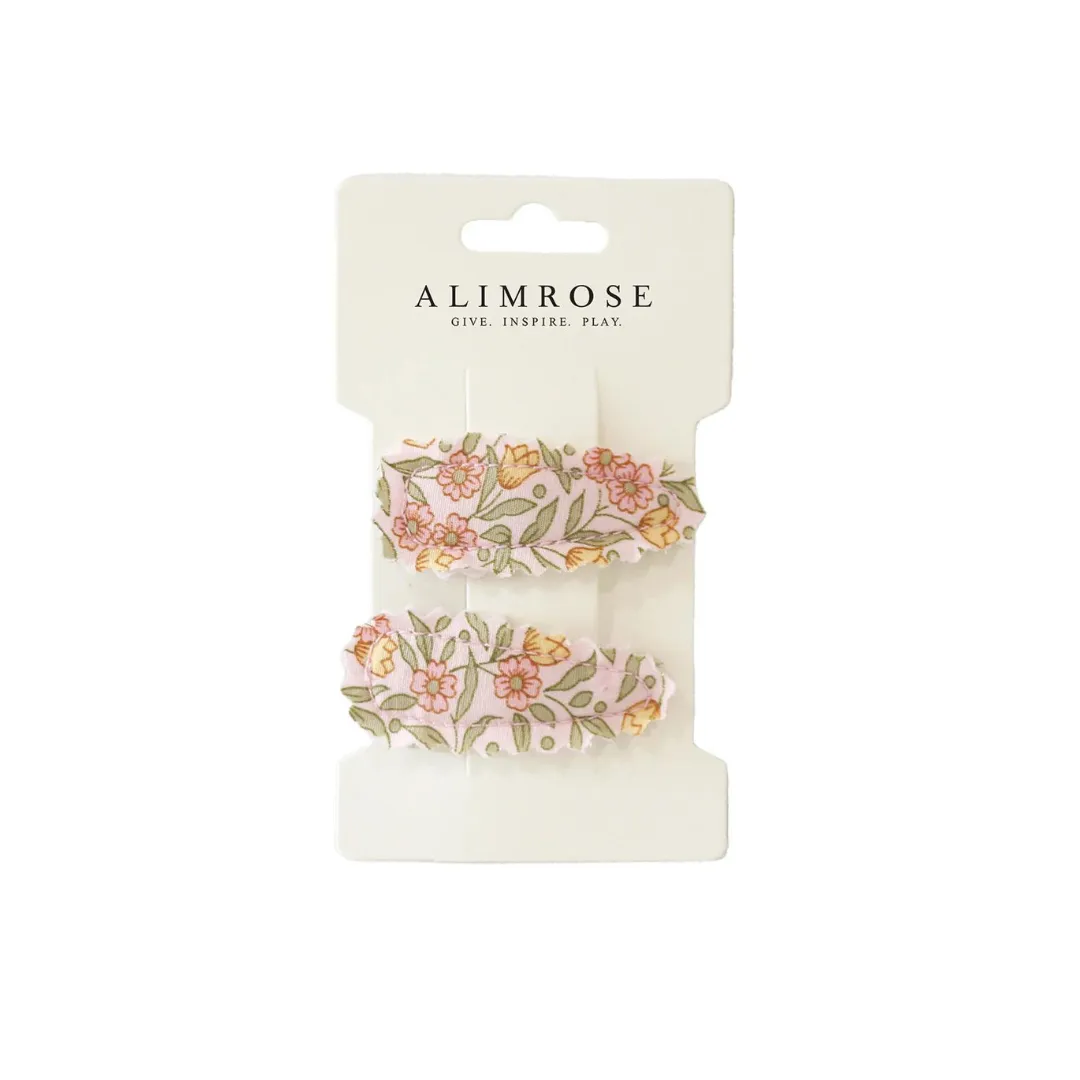 Alimrose - Hair Clip Set Blossom Lily Pink