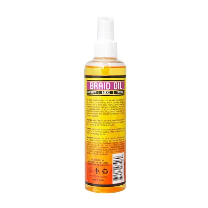 All Day Locks Braid Oil 8 oz