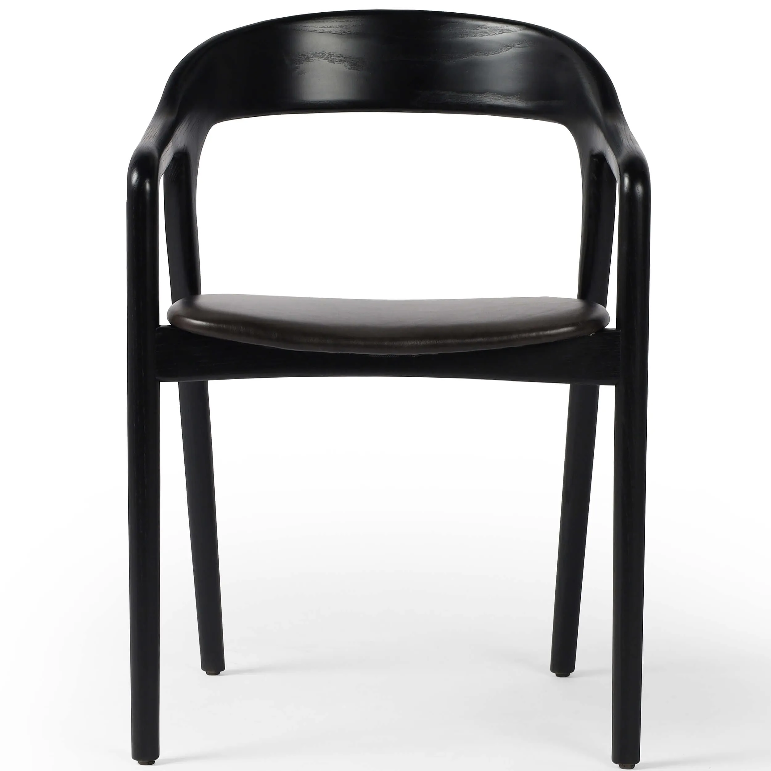 Amare Leather Arm Chair, Sonoma Black