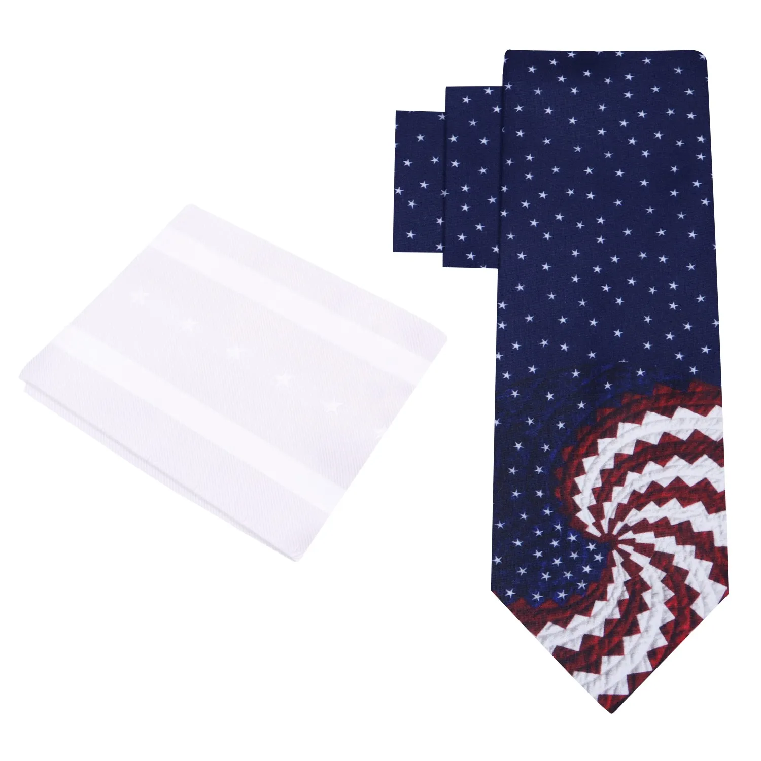 American Flag Swirl Necktie