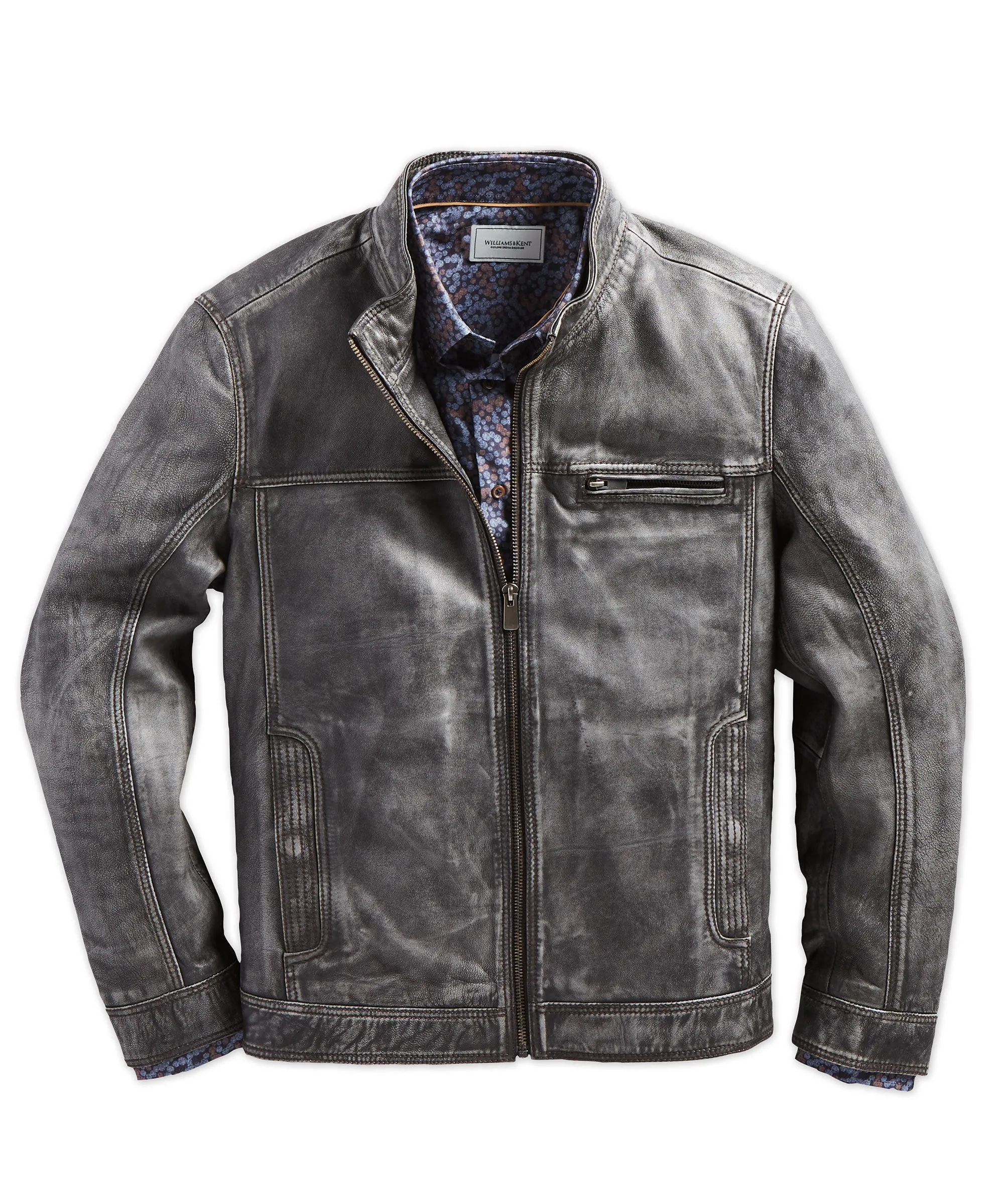 Antiqued Lamb Leather Jacket