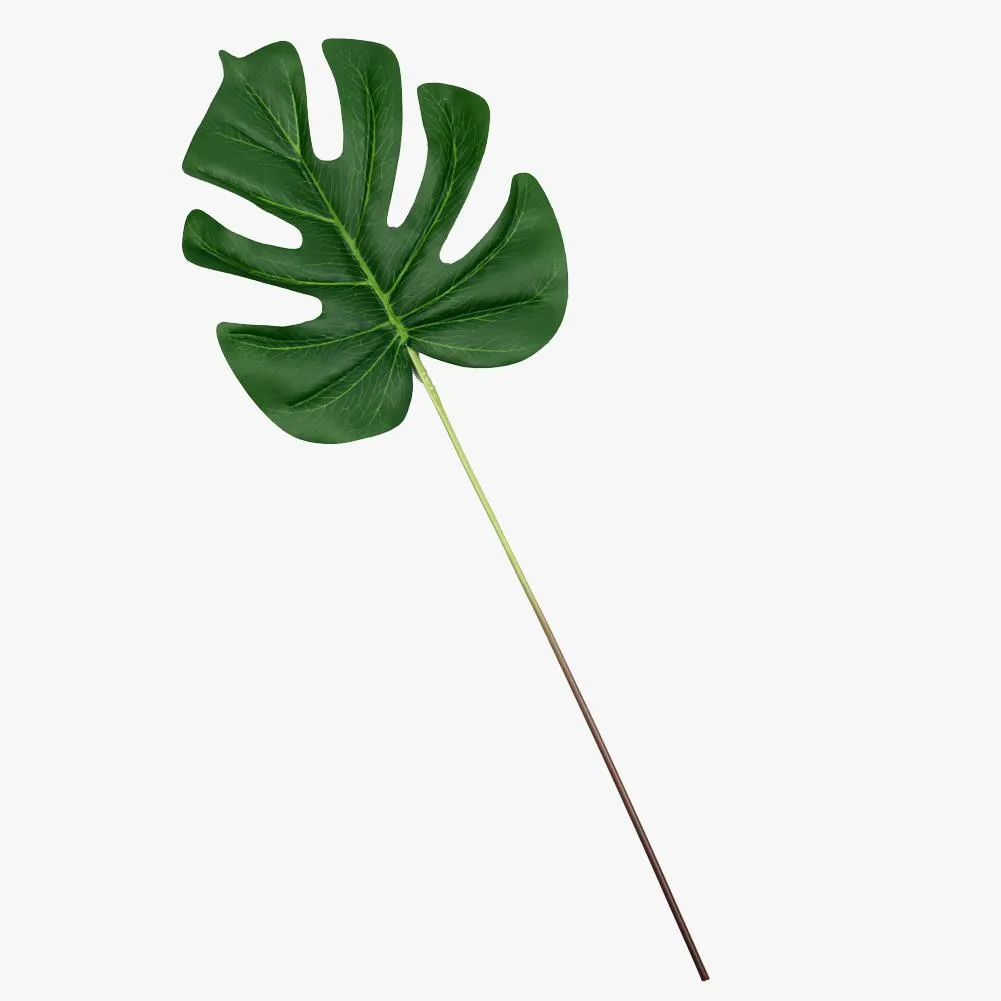 Artificial 58cm Monstera Textured Leaf Stem Photography Styling Prop