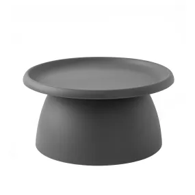 ArtissIn Coffee Table Mushroom Nordic Round Large Side Table 70CM Grey