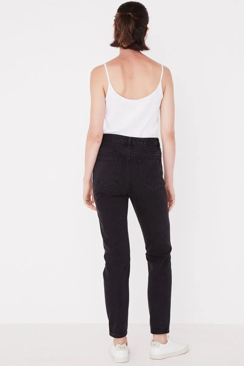 Assembly Label - High Waist Rigid Jean - Black