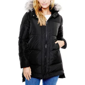 Be Boundless Women's Water-Resistant Faux Fur Hood Framework Anorak Jacket