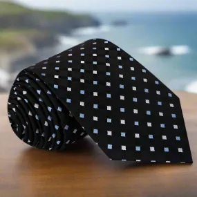 Black Venom Geometric Necktie