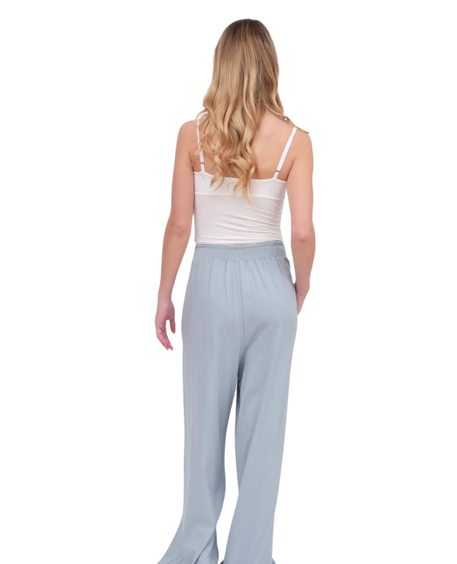 Blue Elka Wide Leg Pant