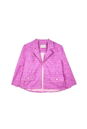 Boxy Blazer - Violet Confetti