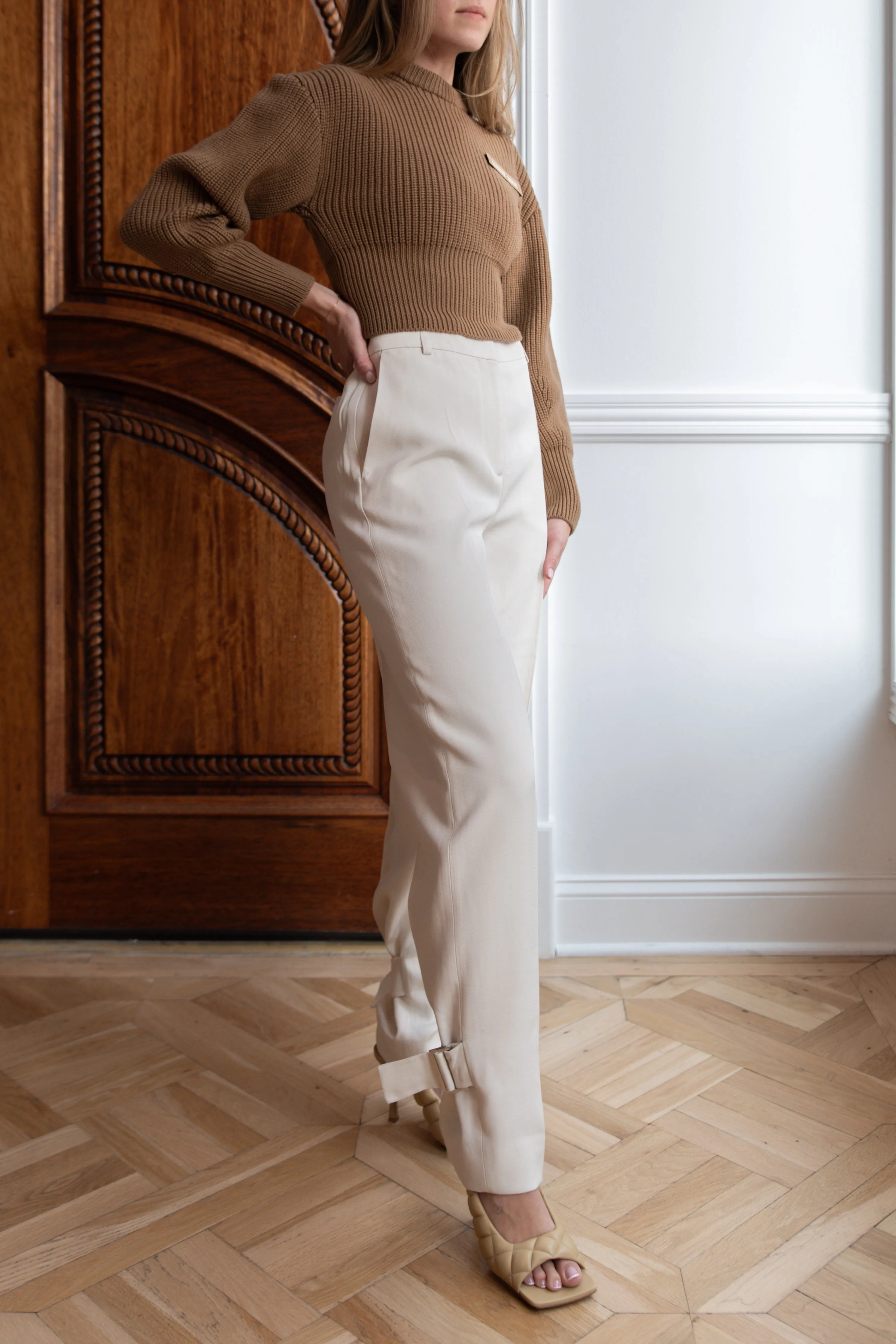 Buckled Slouch Trousers