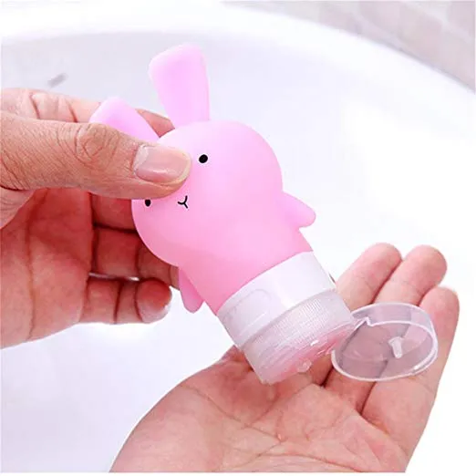 Bunny Shampoo Silicone Travel Bottle