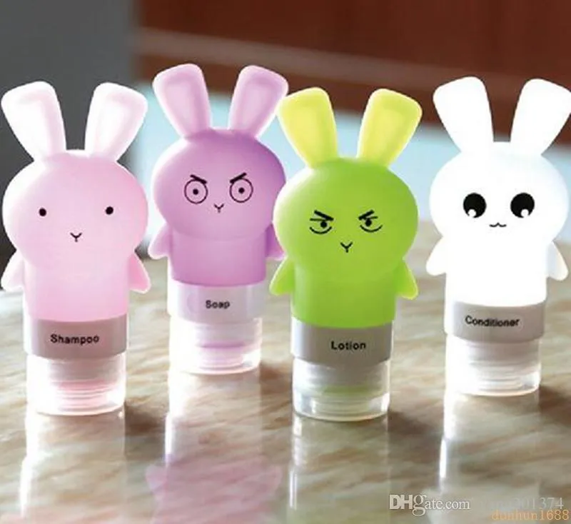 Bunny Shampoo Silicone Travel Bottle