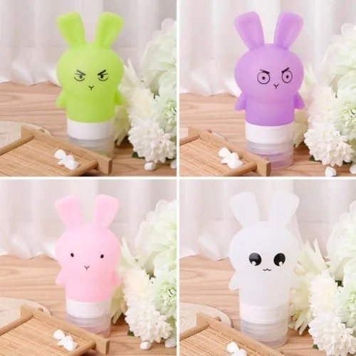 Bunny Shampoo Silicone Travel Bottle