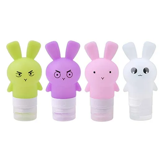 Bunny Shampoo Silicone Travel Bottle