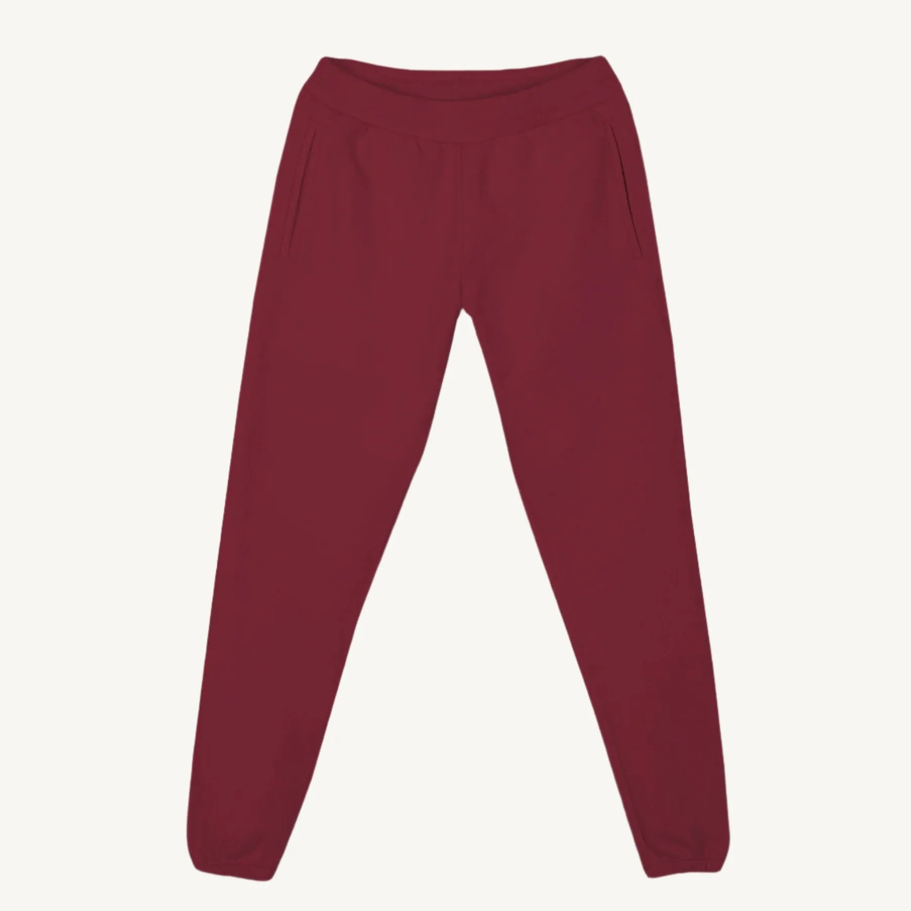 Burgundy Sweatpants.