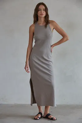 Burnt Taupe Long Tank Dress