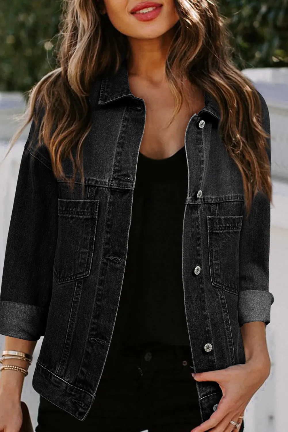 Button Up Denim Jacket