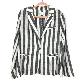 By Together Navy Blue and White Striped Blazer NWT- Size S