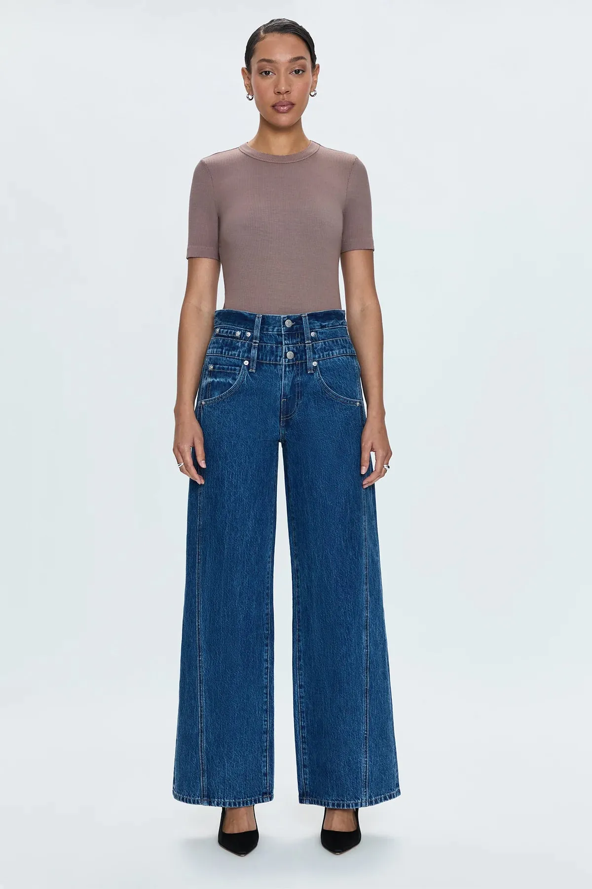 Caleb High Rise Stacked Waist - Reflection