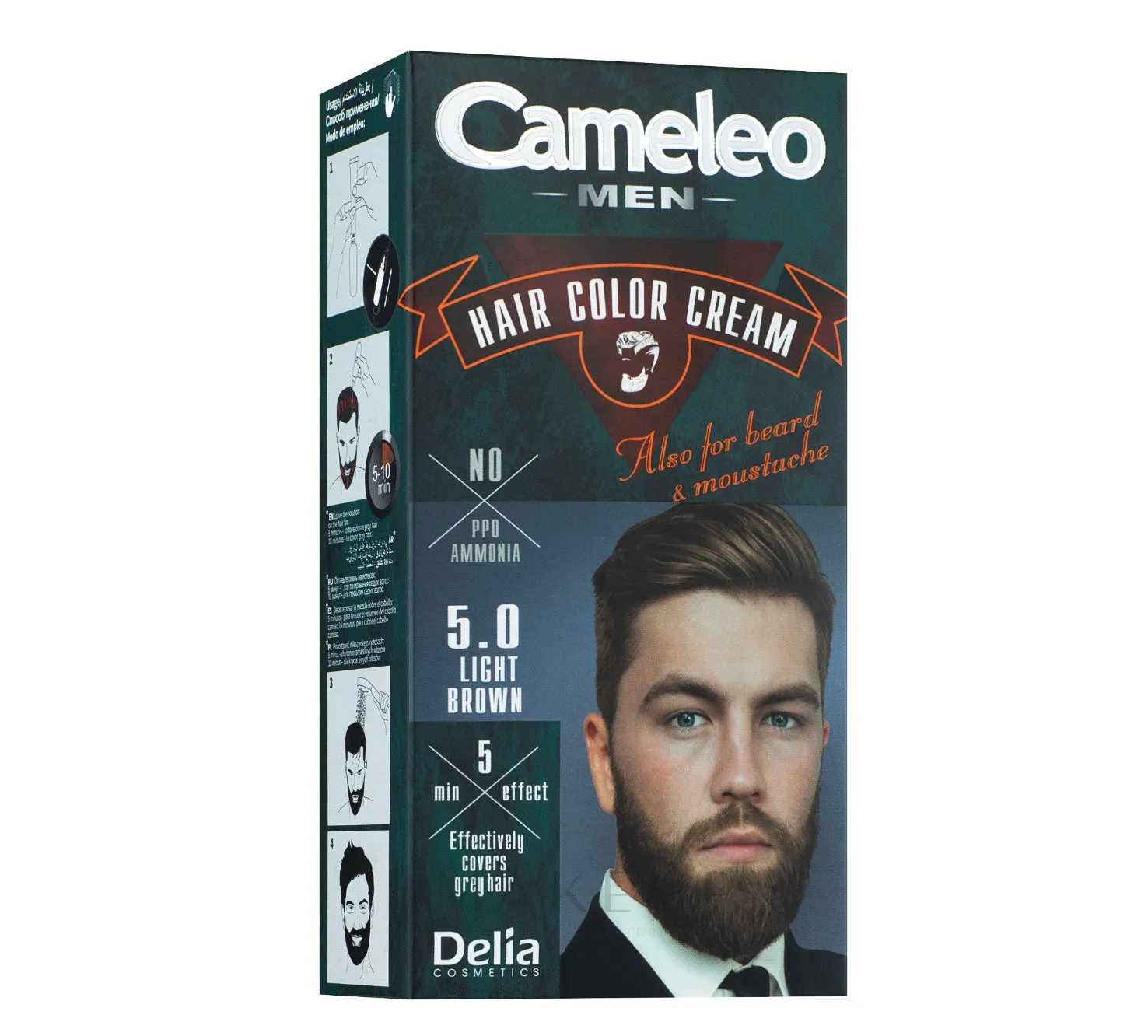 Cameleo Men - Hair Colour Cream 5.0 Light Brown - 30ml