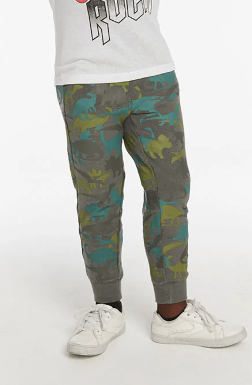 Chaser Dino Camo Joggers in Safari