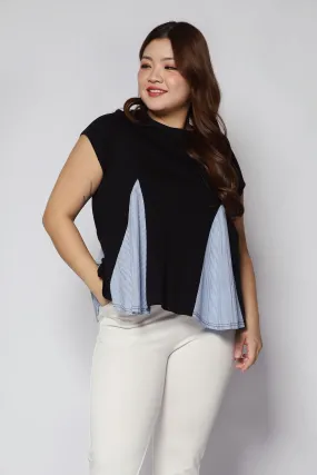 Christy Top in Blue Stripes