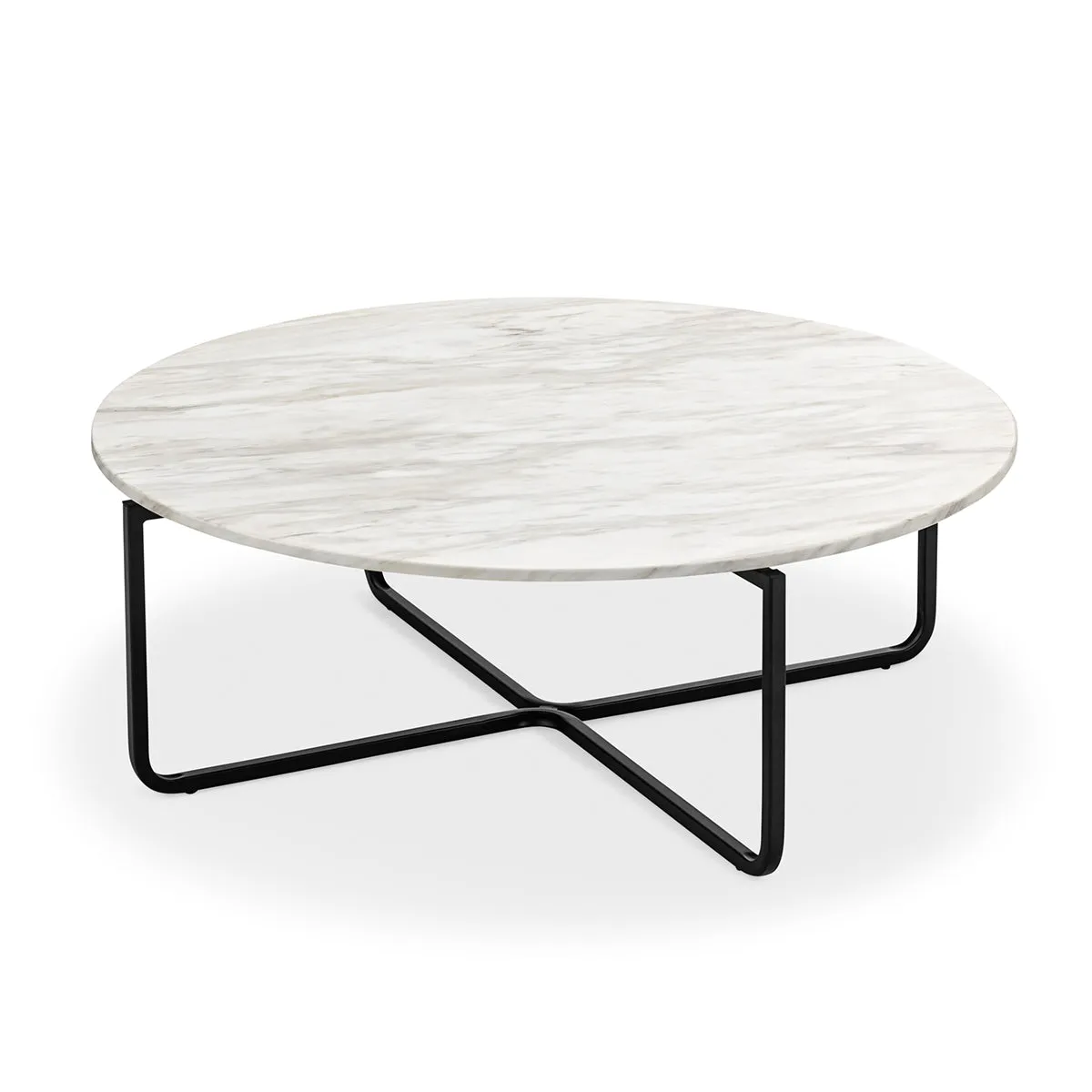 Clarina Round Marble Coffee Table