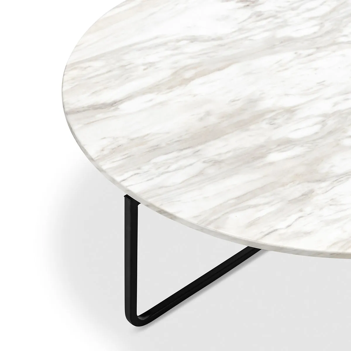 Clarina Round Marble Coffee Table