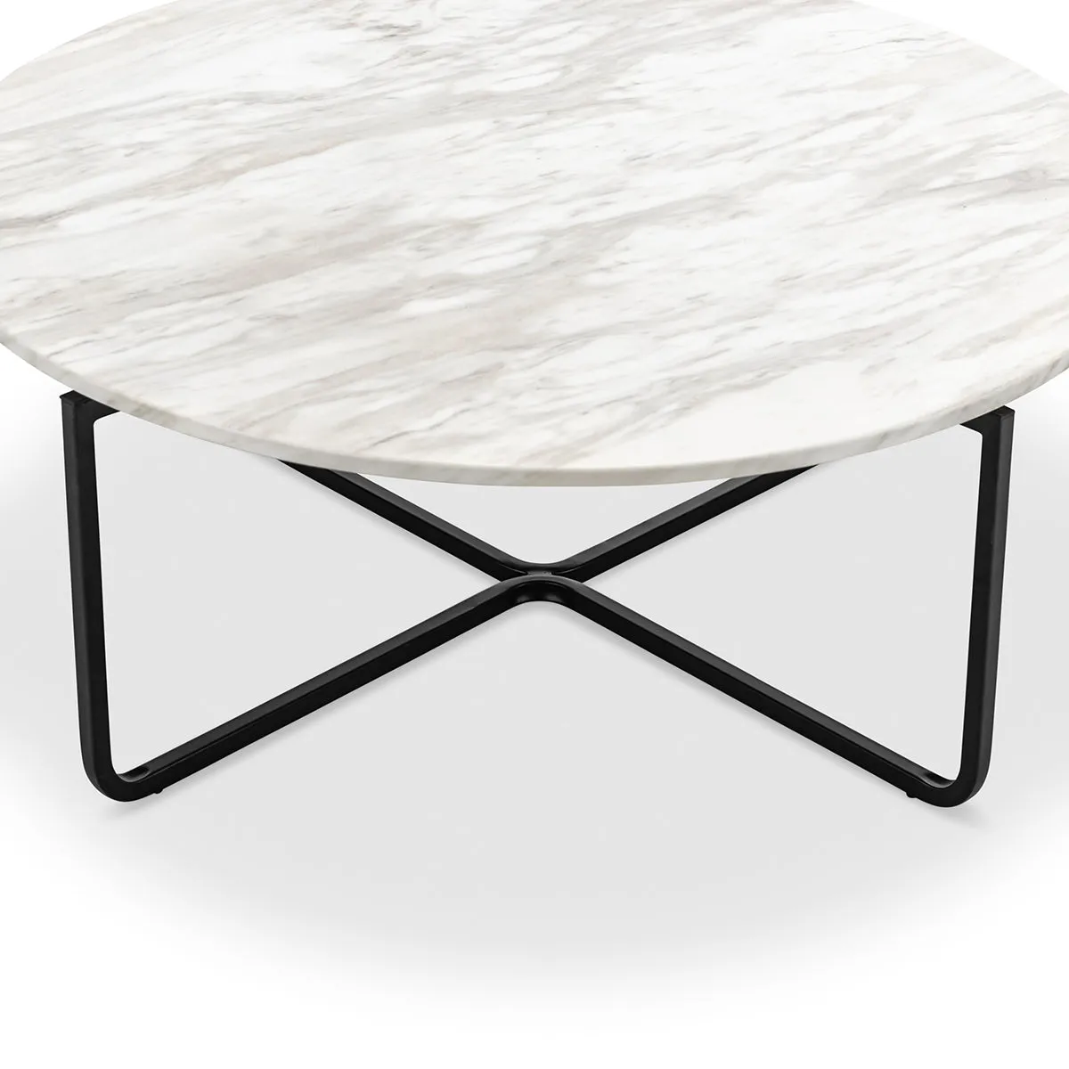 Clarina Round Marble Coffee Table