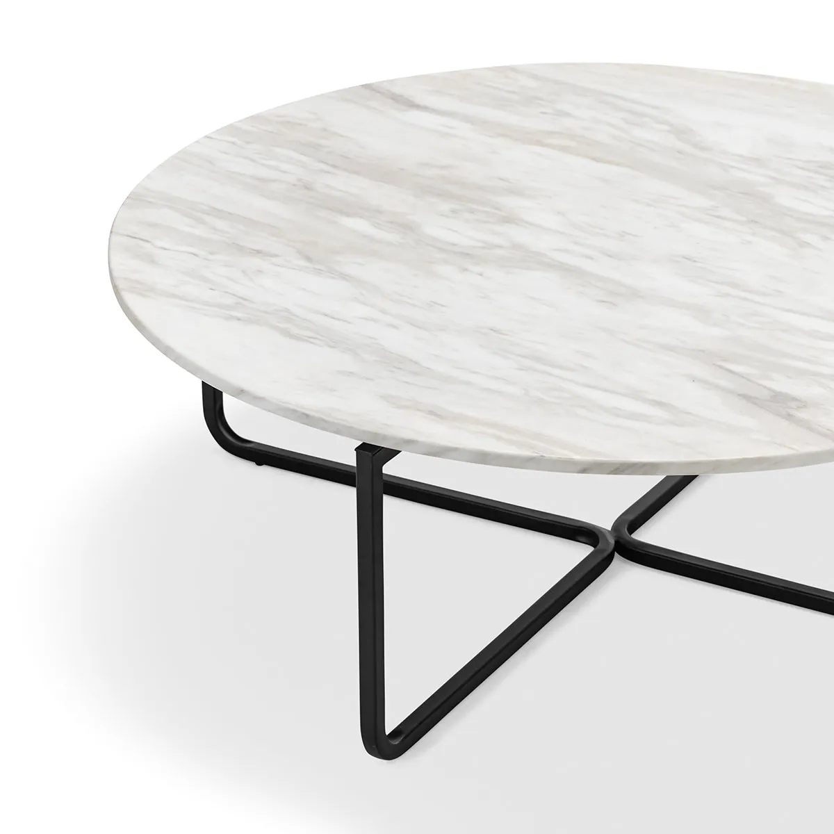 Clarina Round Marble Coffee Table