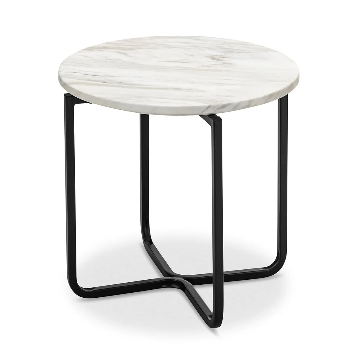 Clarina Round Marble Side Table