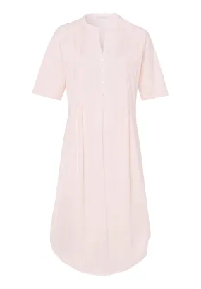 Cotton Deluxe Button Front Cotton Sleep Shirt | Crystal Pink 77954-1334