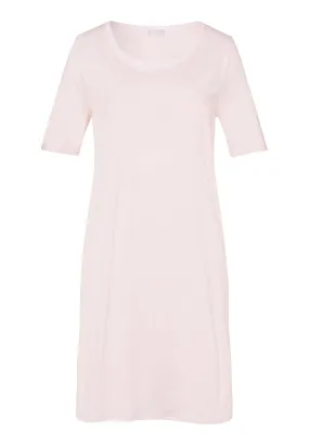 Cotton Deluxe Round Neck Cotton Nightgown | Crystal Pink 77953-1334