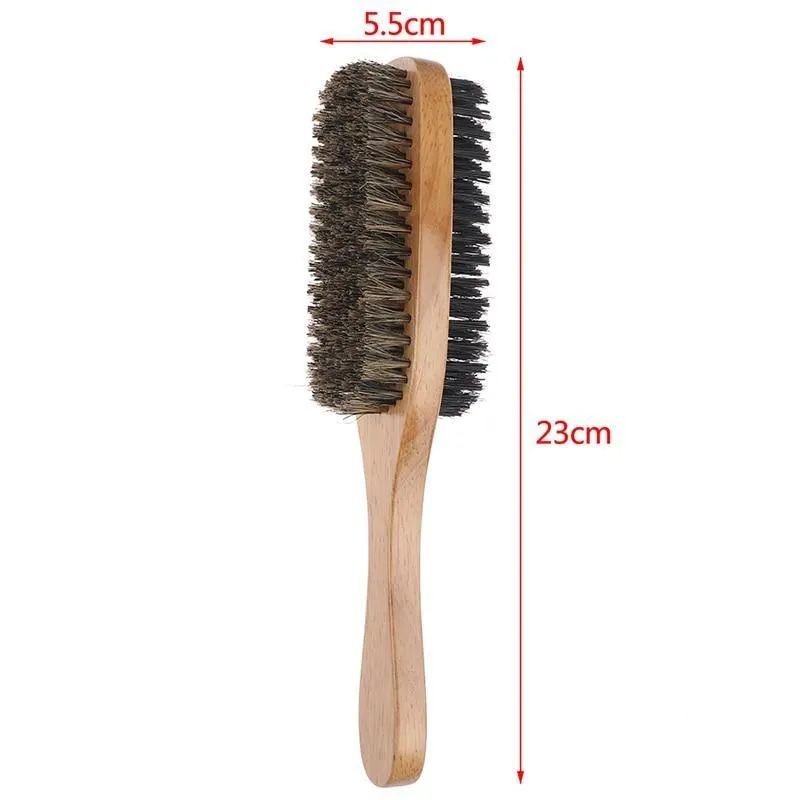 Double-Sided Boar Bristle Brush