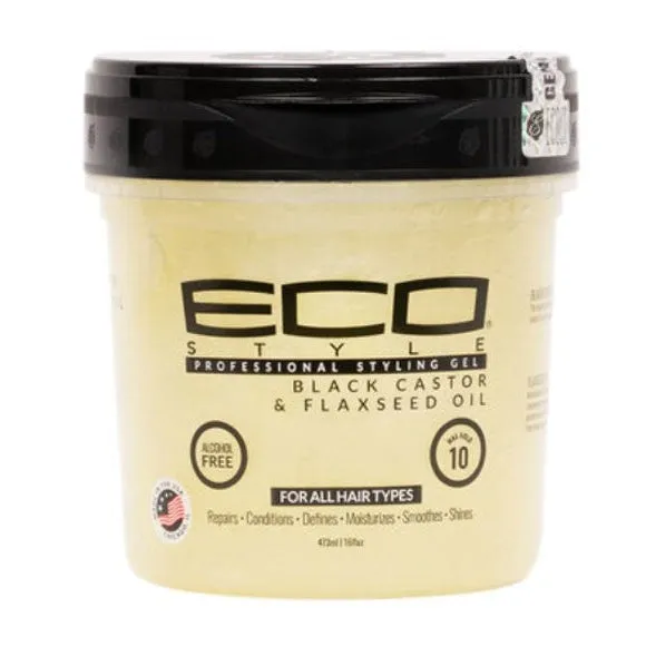 Eco Styler Eco Style Black Castor Oil And Flax Seed Oil Styling Gel