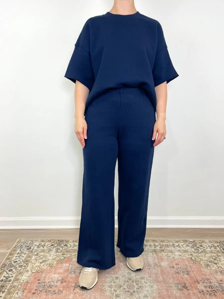 Emmette Sweatpant in Navy