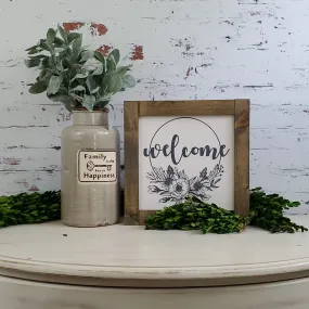 Farmhouse Signs | 12" Square | Welcome