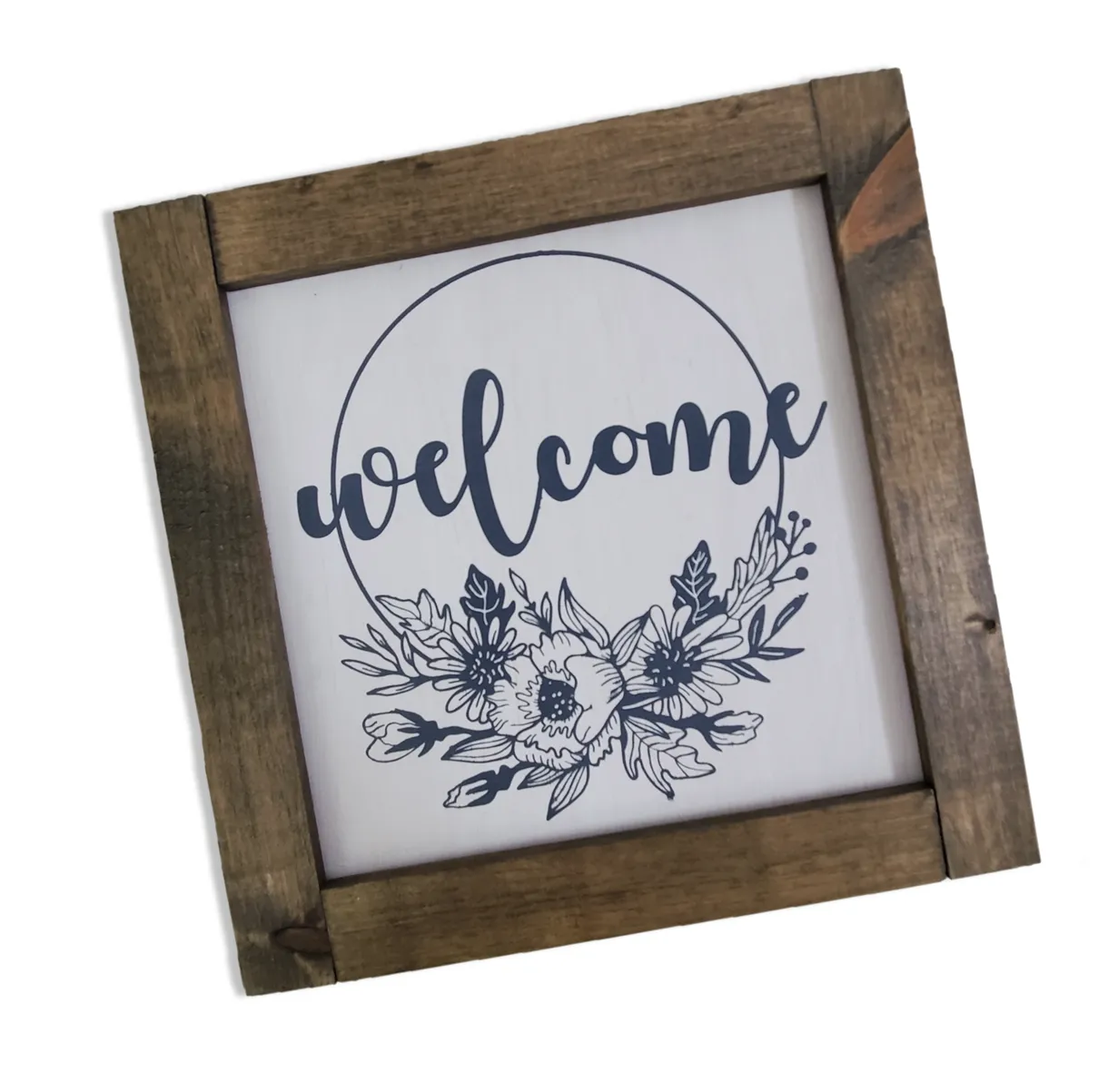 Farmhouse Signs | 12" Square | Welcome