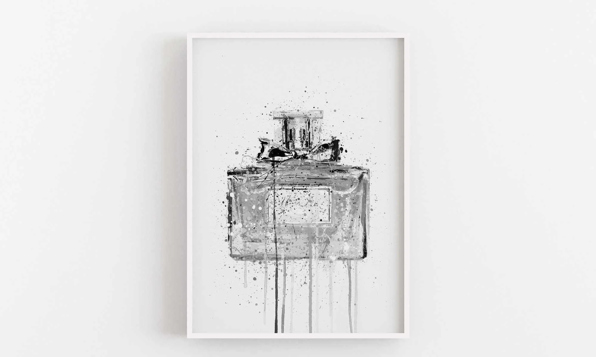 Fragrance Bottle Wall Art Print 'Candy Floss' (Grey Edition)