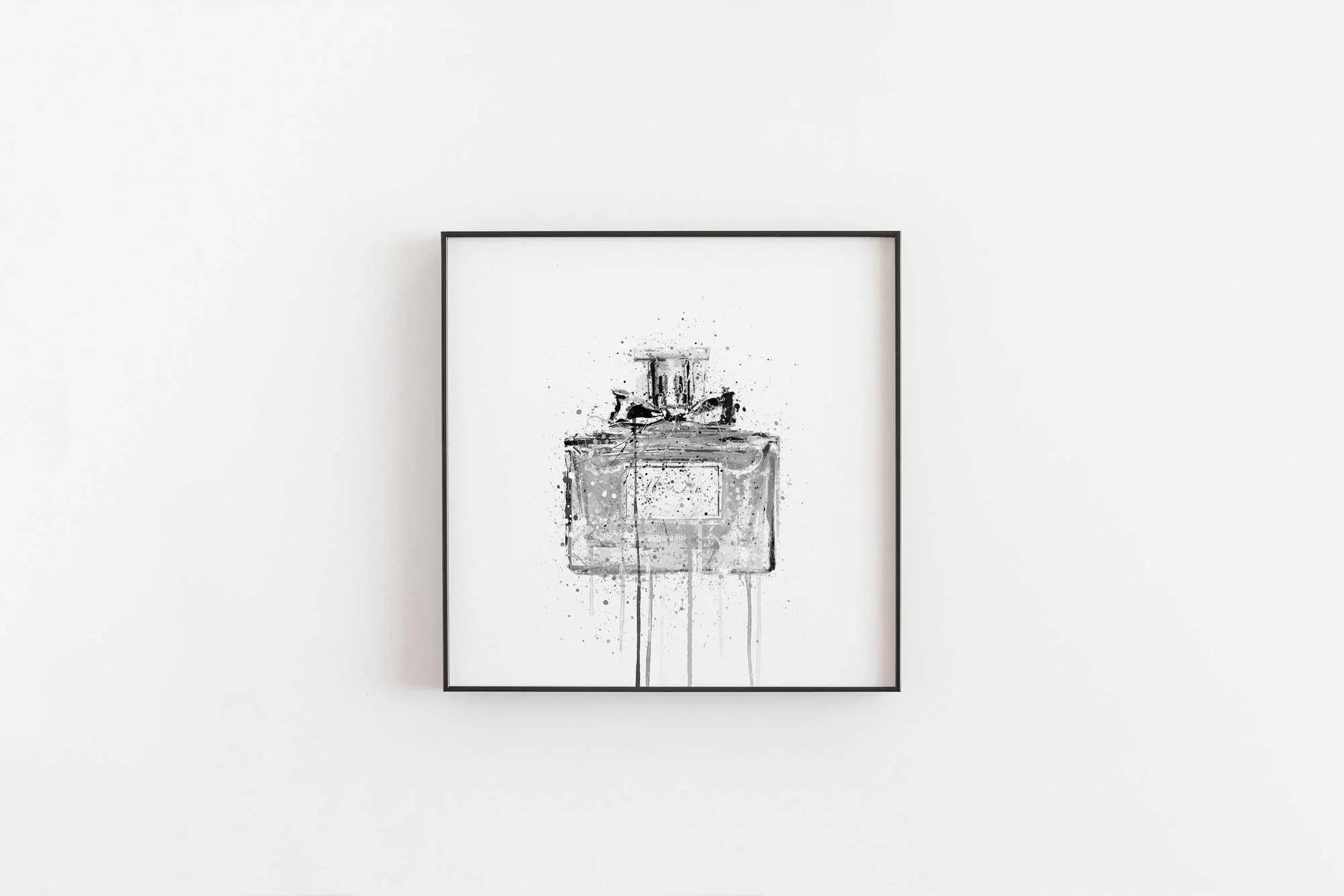 Fragrance Bottle Wall Art Print 'Candy Floss' (Grey Edition)