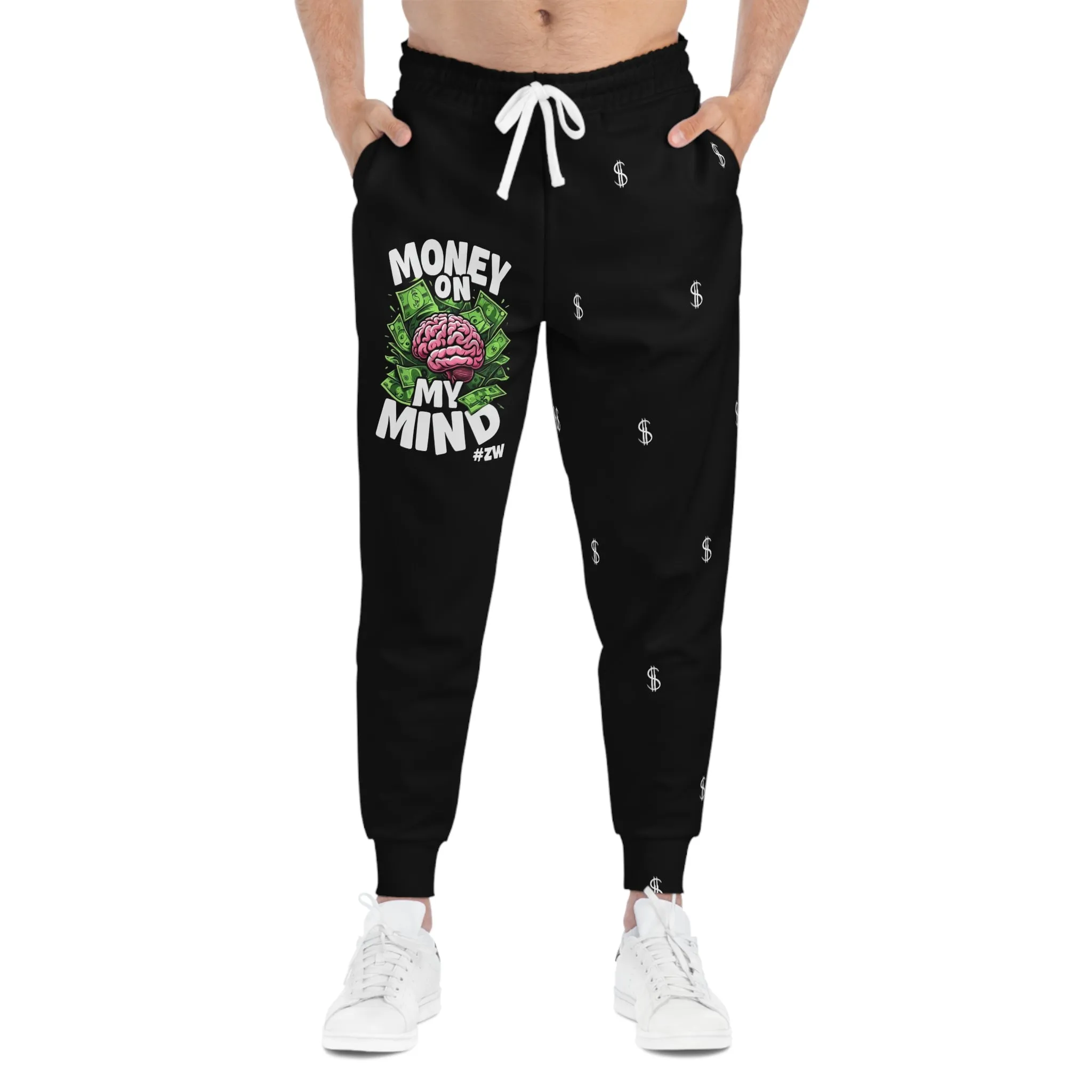 Funny Money Joggers | Athletic Sweatpants for Casual Wear, Fitness, Gym, Gifts, Black Pants for Comfort