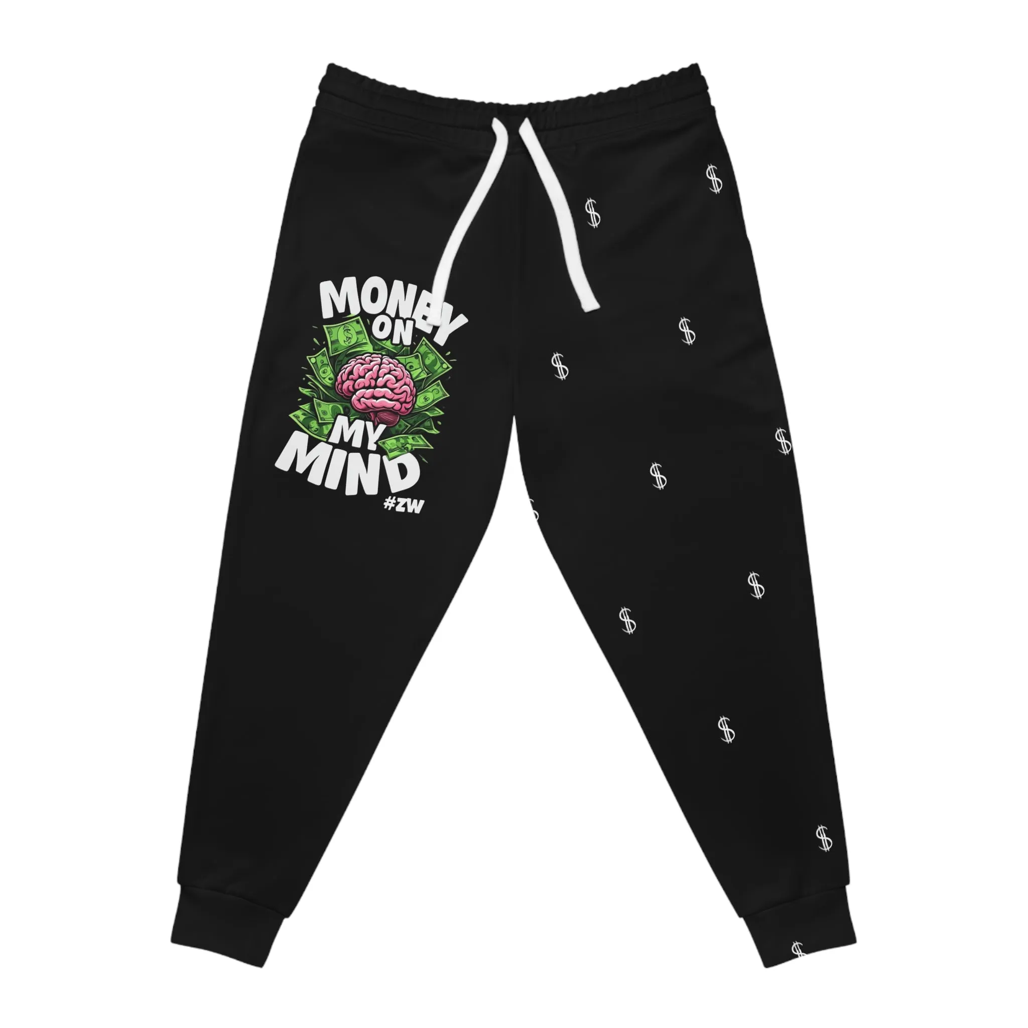 Funny Money Joggers | Athletic Sweatpants for Casual Wear, Fitness, Gym, Gifts, Black Pants for Comfort