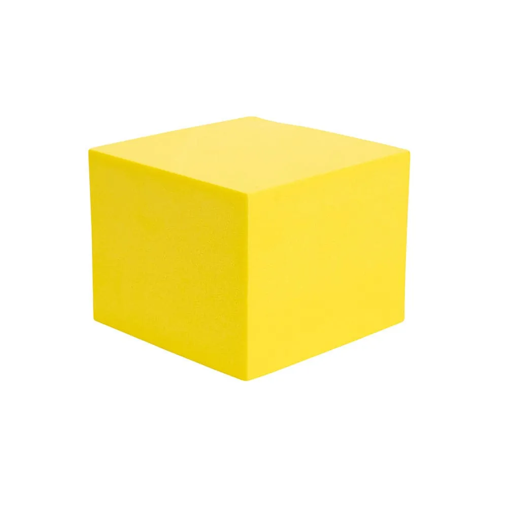 Geometric Foam Styling Props For Photography - Canary Yellow 4 Pack