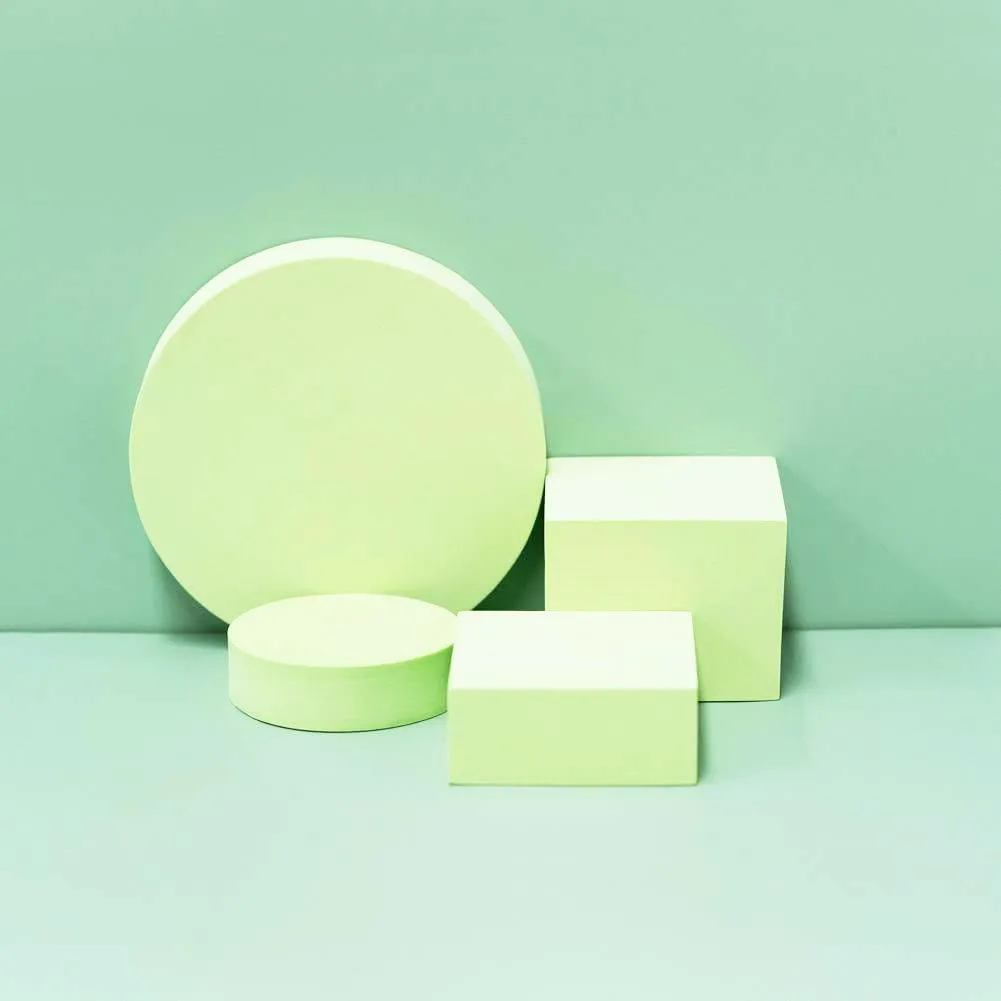 Geometric Foam Styling Props For Photography - Mint Green 4 Pack