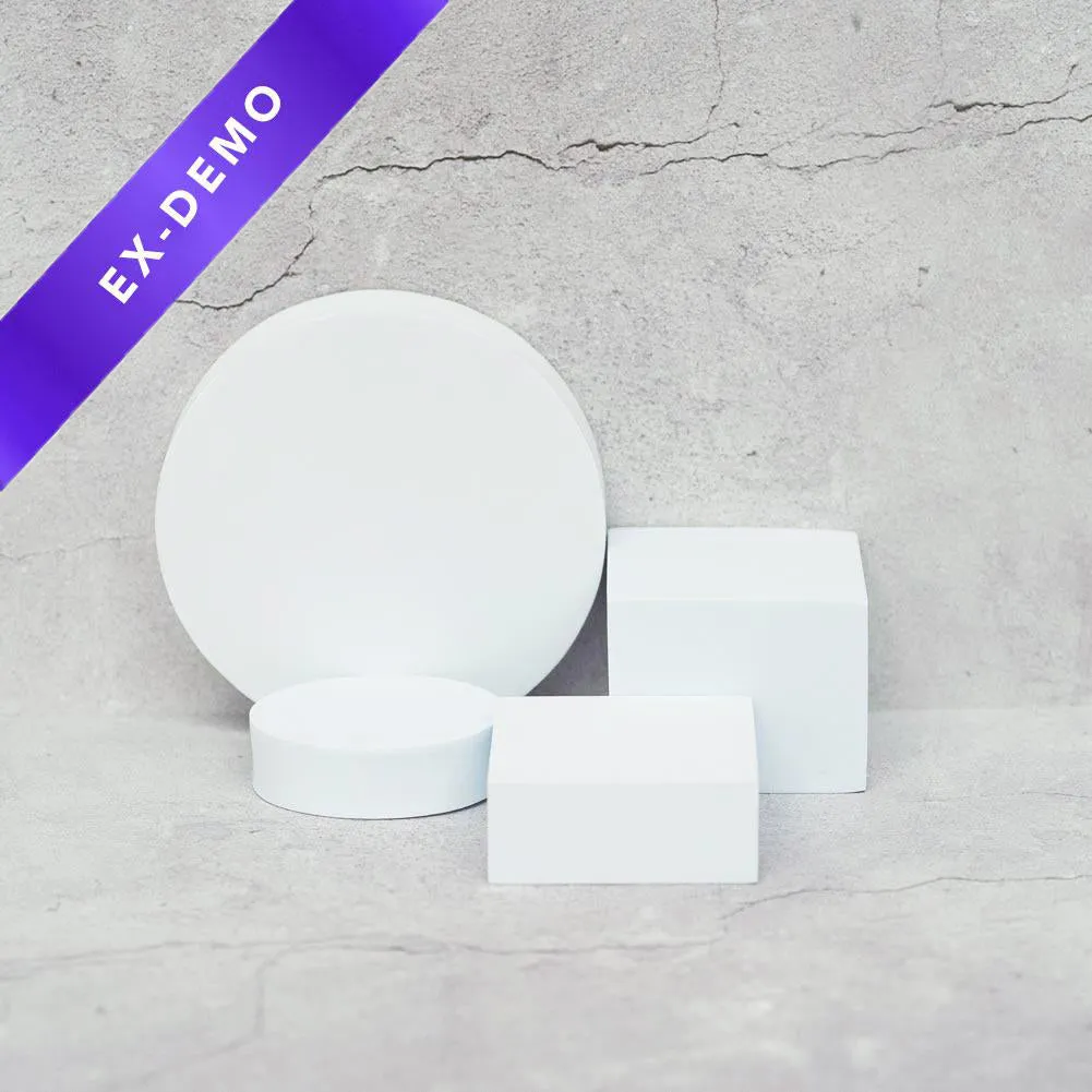 Geometric Foam Styling Props For Photography - Polar White 4 Pack (DEMO)