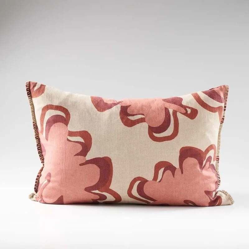 Gidget Natural/Rose Cushion